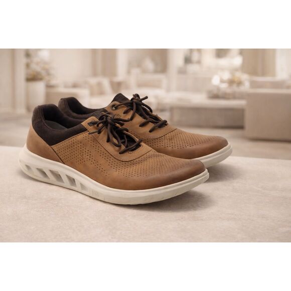 Johnston & Murphy Other - Johnston & Murphy Men's Leather Sneaker | Tan Comfort Shoes 10.5M